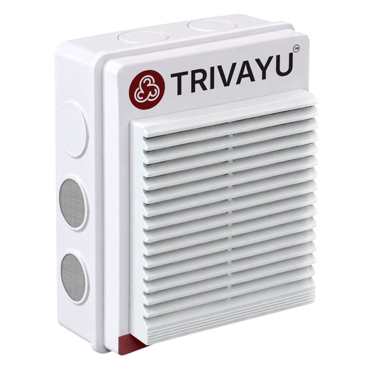 Trivayu HEPA Air Purifier | 3-Stage Filtration | Removes PM2.5, PM10, Dust, Smoke & Pet Dander | Silent Air Cleaner for Home & Office